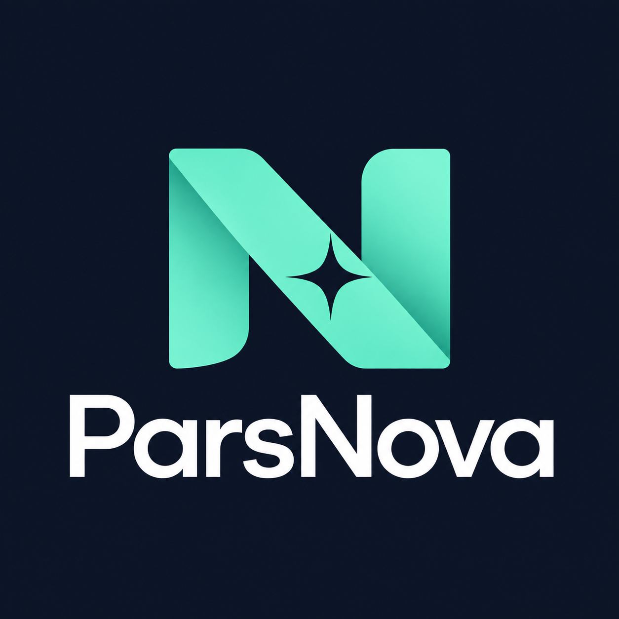 ParsNova — mint geometric nova monogram